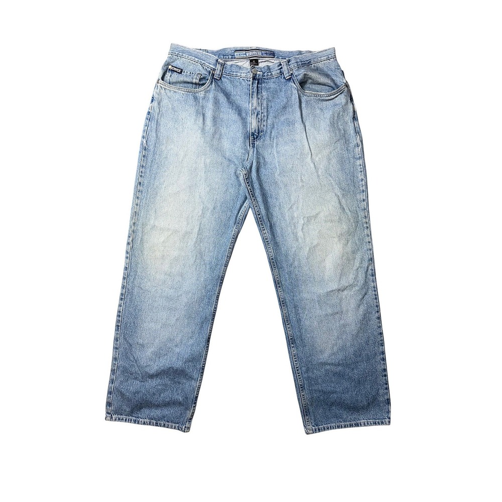 Vintage Enyce Baggy Jeans Mens 38x31 Light Wash Y2K‎ Hip Hop Streetwear Wide Leg